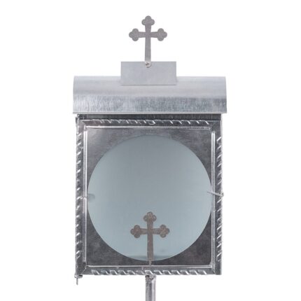 Lumanarar Funerar ZN cu Sticla + Picior 30CM - Img 1