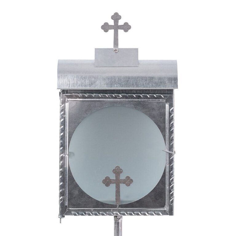 Lumanarar Funerar ZN cu Sticla + Picior 30CM - Img 1