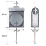 Lumanarar Funerar ZN cu Sticla + Picior 30CM - Img 6