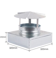 Pălărie de protecție pentru ventilație 320x320 mm - Img 1